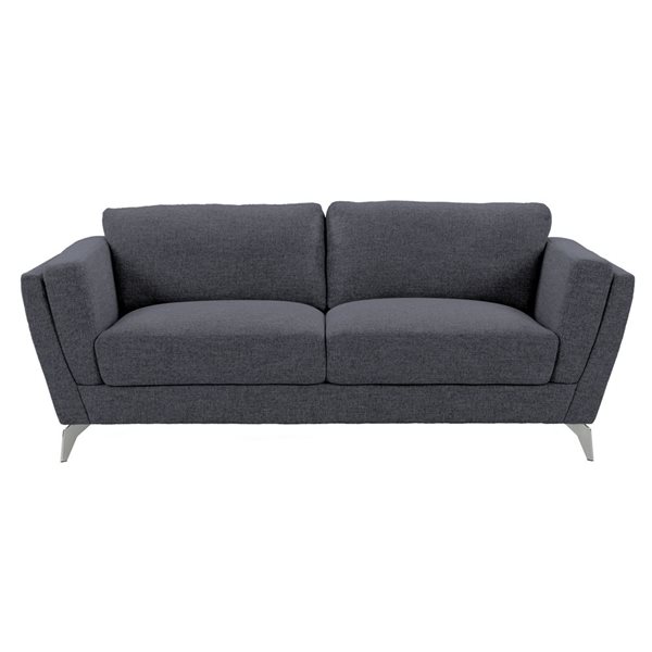 CorLiving Lansing Modern Dark Blue Polyester Sofa LSG-818-S | RONA