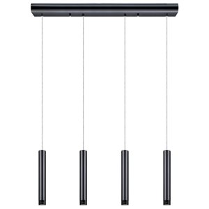 Luminaire suspendu DEL à 4 lumières Raparo par EGLO, nickel noir