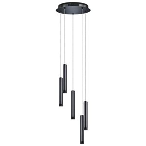 EGLO Raparo 5-Light Black Nickel LED Pendant Light