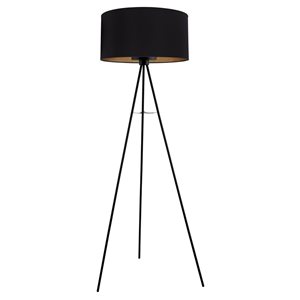 Lampe sur pied avec abat-jour noir Fondachelli par EGLO de 63,88 po