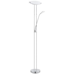 EGLO Baya 1 70.88-in Chrome Floor Lamp with Reading Light