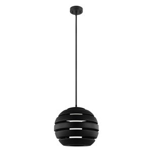 EGLO Mercur 1 1-Light Black Pendant Light