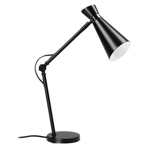 Lampe de table ajustable noire et chrome Sonresa par EGLO de 26,25 po