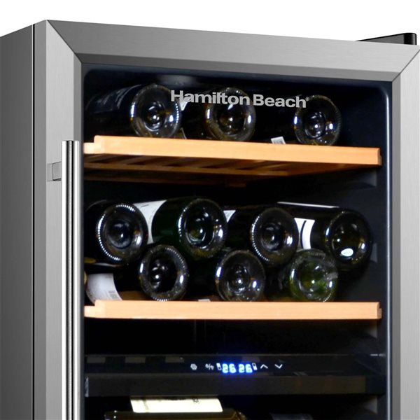 Hamilton Beach 43-bottle Dual Zone Wine Fridge