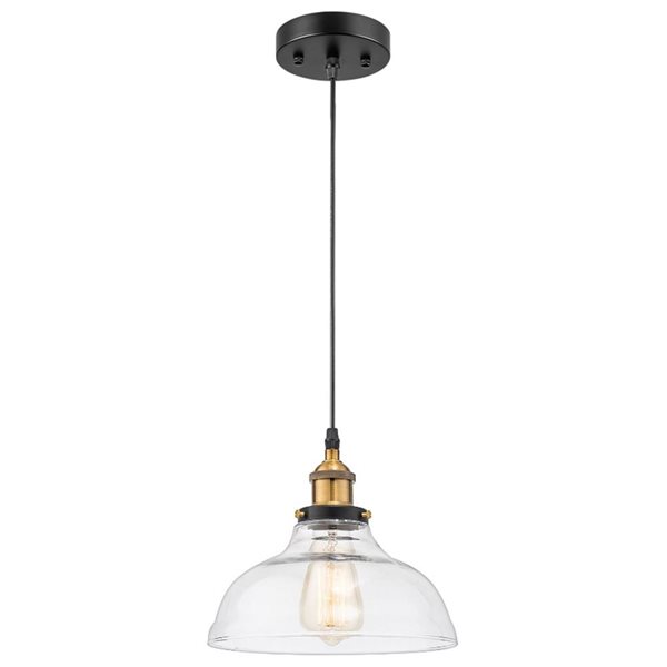 Fine Art Lighting Black Modern/contemporary Clear glass Bowl LED Medium (10-22 inches) Pendant light