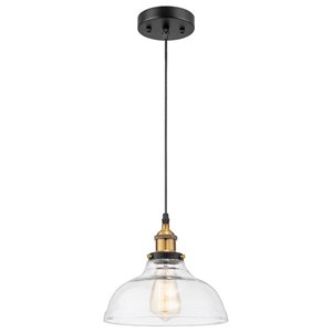 Fine Art Lighting Black Modern/contemporary Clear glass Bowl LED Medium (10-22 inches) Pendant light