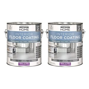 Rust-Oleum HOME Interior Floor Paint Topcoat Semi-Gloss Clear 3.78L