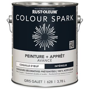 Peinture murale d'intérieur Colour Spark gris galet velouté 3,78 L (Paquet de 2)