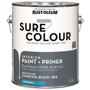 Rust-Oleum Sure Color Smooth Pebbles, Interior Paint + Primer, Flat Finish,  2-Pack 