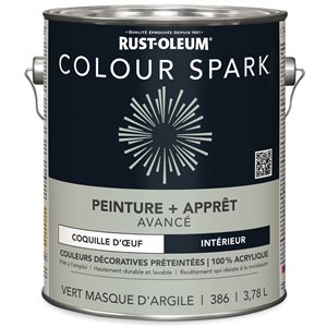 Peinture murale d'intérieur Colour Spark masque d’argile velouté 3,78 L (Paquet de 2)