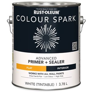 Apprêt blanc mat Colour Spark 3,78 L (Paquet de 2)