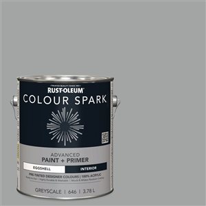 Colour Spark Interior Wall Paint Greyscale Eggshell 3.78L - 2-Pack