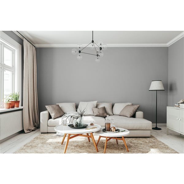 Peinture intérieure et apprêt Sure Colour gris manoir anglais velouté 3,78 L (Paquet de 2)