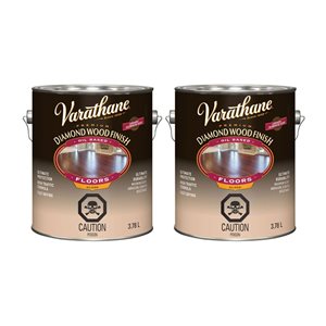 Varathane Floor Stain Oil Base Interior Gloss 3.78L - 2 Pack