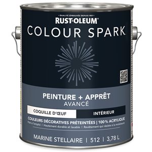 Peinture murale d'intérieur Colour Spark marine stellaire velouté 3,78 L (Paquet de 2)