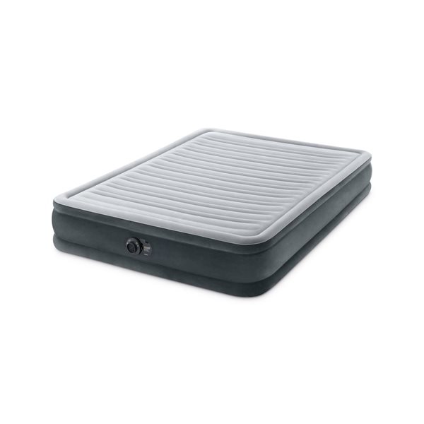 Intex Dura-Beam Deluxe 13-in H Queen Air Mattress with Built-In Electric Pump