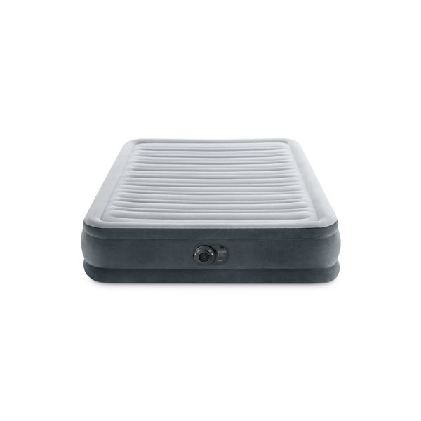 Intex Dura-Beam Deluxe 13-in H Queen Air Mattress with Built-In Electric Pump