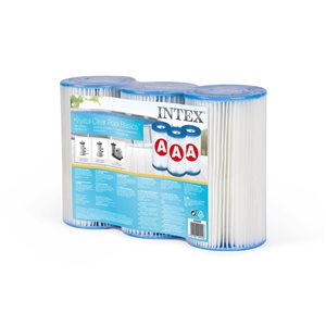 Intex Type A Pool Cartridge Filter - 3-Pack