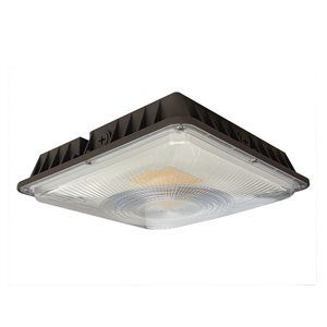 Halo Cooper Lighting 13.6-in Matte Bronze LED Hardwired Outdoor Flush Mount Light