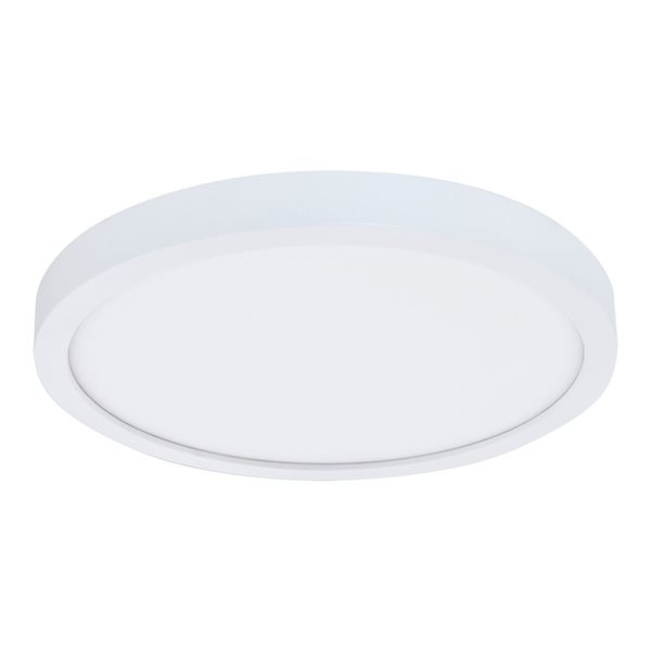 Halo Integrated LED 14-in White Round Dimmable Surface Mount Downlight