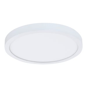 Halo Integrated LED 14-in White Round Dimmable Surface Mount Downlight