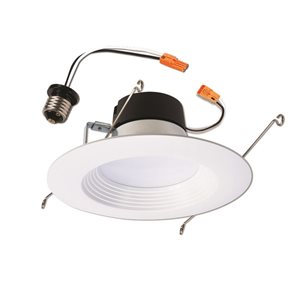 Halo Integrated LED 5/6-in White Round Dimmable Recessed Downlight