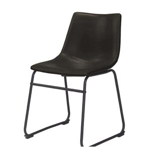 TAKE ME HOME Millana Black Upholstered Modern Chair - Set of 4