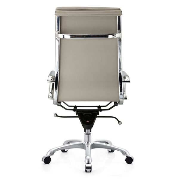 TAKE ME HOME Alia Modern High Back Office Chair Leather - Grey