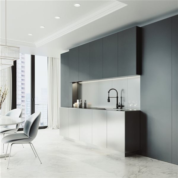 VIGO Brant Matte Black 1-Handle Deck Mount Pull-Down Kitchen Faucet - Deck Plate Included