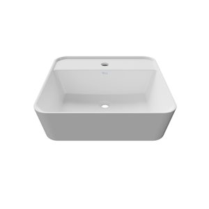 Cheviot Serena 16.5-in X 16.5-in White Vitreous China Bathroom Sink