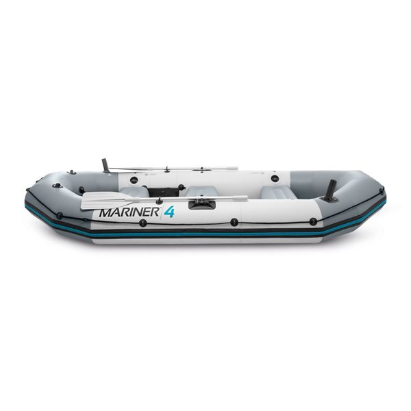 Intex Mariner 4 Boat Set PVC for 4 Adults - 54-in Aluminum Oars Included  L68376