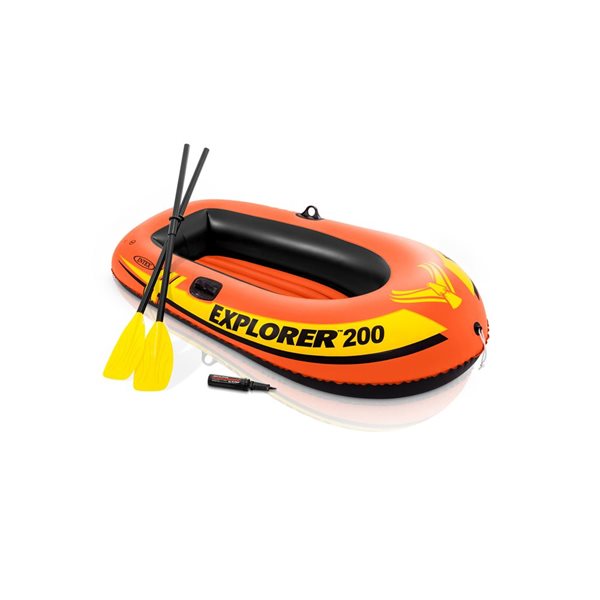 Intex Explorer 200 Boat Set 73 x 37 x 16-in Capacity 210 lbs - 48-in aluminum oars and pump included