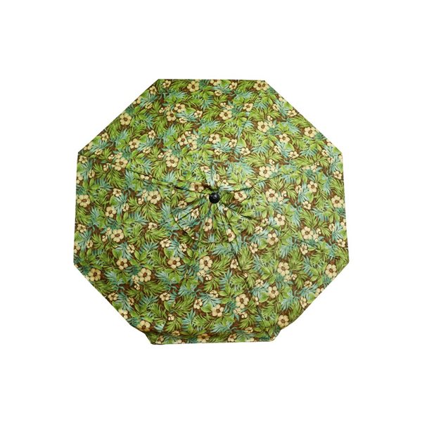 Bozanto Inc 9-ft Polyester Market Patio Umbrella Push-button