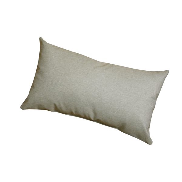 Coussin lombaire rectangulaire Bozano Inc beige de 10,5 x 19 po