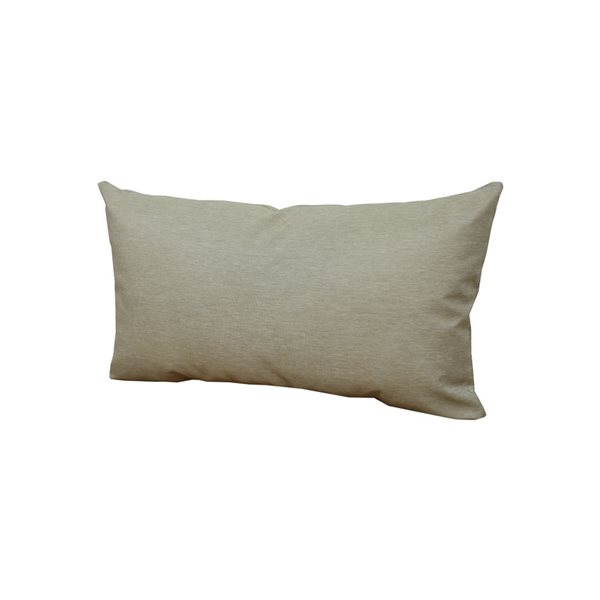 Coussin lombaire rectangulaire Bozano Inc beige de 10,5 x 19 po