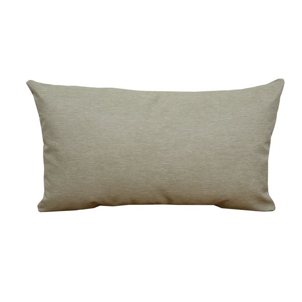 Bozanto Bozano Inc Solid Beige Rectangular 10.5 x 19 in Lumbar Pillow 08 1402XL 2080