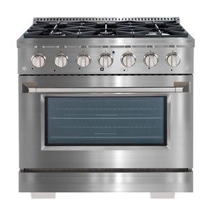 Cuisinière électrique de 24 po avec vitrocéramique Schott Ceran par  Marathon, acier inoxydable MER245SS