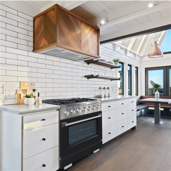 Ancona 36-in 5.2 cu. ft. Dual Fuel Range with 6 Burners and Convection Oven