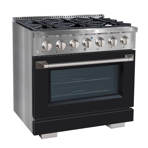 Ancona 36-in 5.2 cu. ft. Dual Fuel Range with 6 Burners and Convection Oven