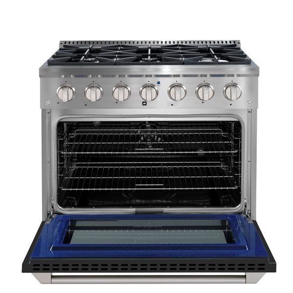 Ancona 36-in 5.2 cu. ft. Dual Fuel Range with 6 Burners and Convection Oven