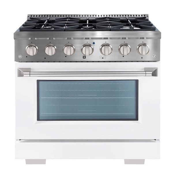 Ancona 36 In 5 2 Cu Ft Dual Fuel Range With 6 Burners And Convection   332003947 MainImage 001 L 