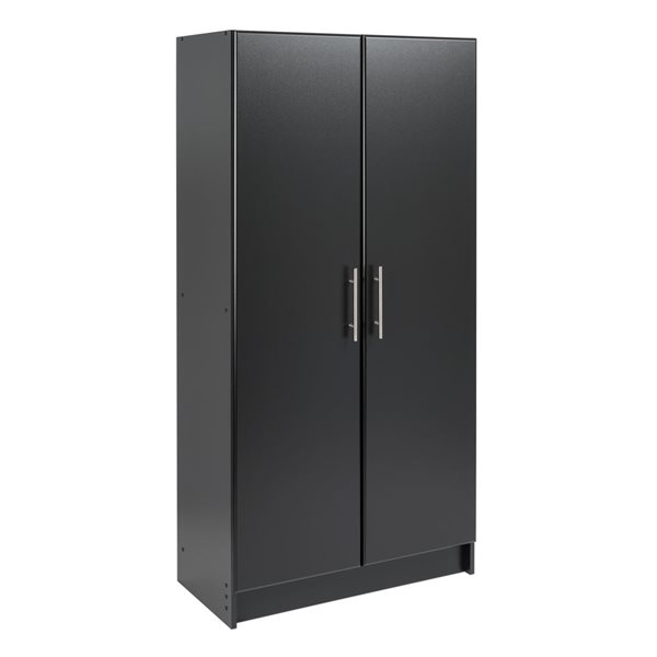 Prepac Elite 8-Piece Black Cabinet Storage Set - 128-in