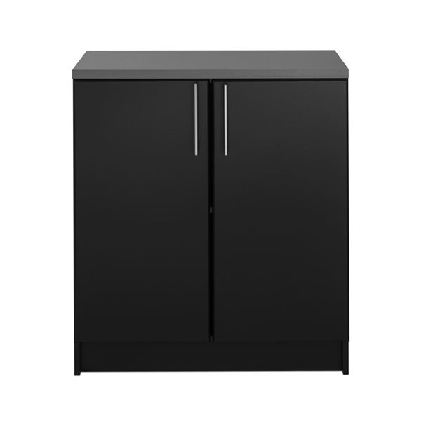 Prepac Elite 8-Piece Black Cabinet Storage Set - 128-in