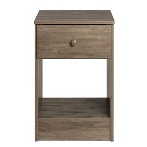 Prepac Astrid Drifted Grey 1-drawer Nightstand