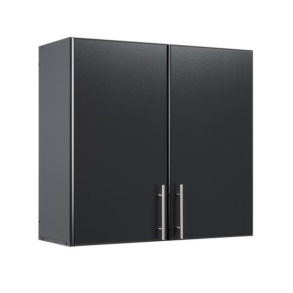 Prepac Elite 2-Piece Black Cabinet Storage Set - 32-in