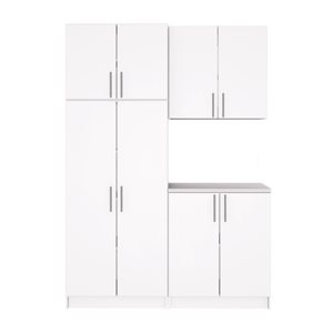 Prepac Elite 4-Piece White Cabinet Storage Set - 64-in