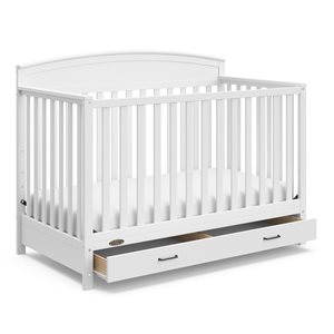 Graco Benton 5-in-1 Convertible Crib with Drawer - White