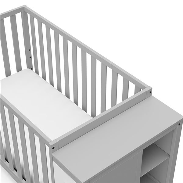 Storkcraft Malibu 3-in-1 Customizable Convertible Storage Crib - Pebble Grey
