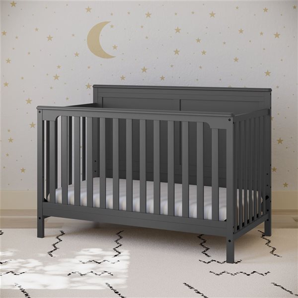 Storkcraft gray crib sale