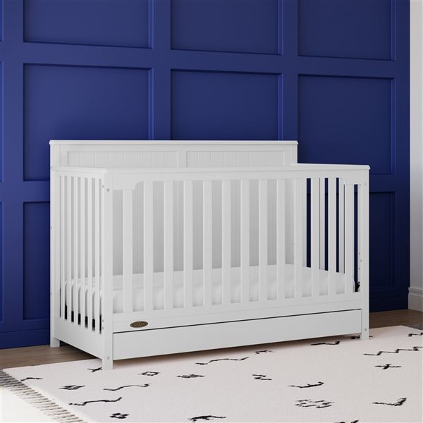 Graco Hadley 5in1 Convertible Crib with Drawer White 04521701 RONA